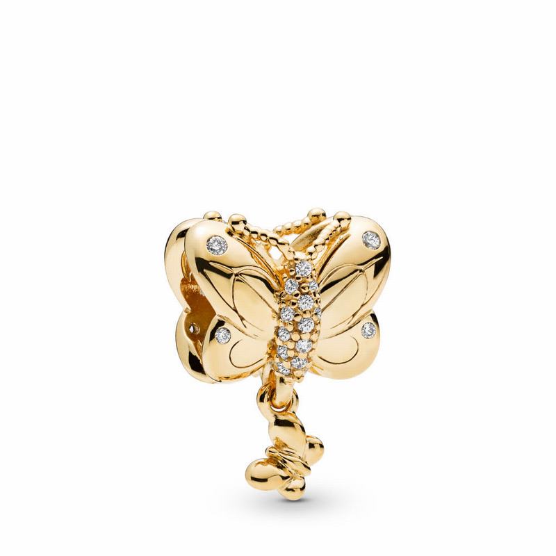 Talismane Pandora Shine™ Decorative Butterfly Aur (JC9FsWpt)